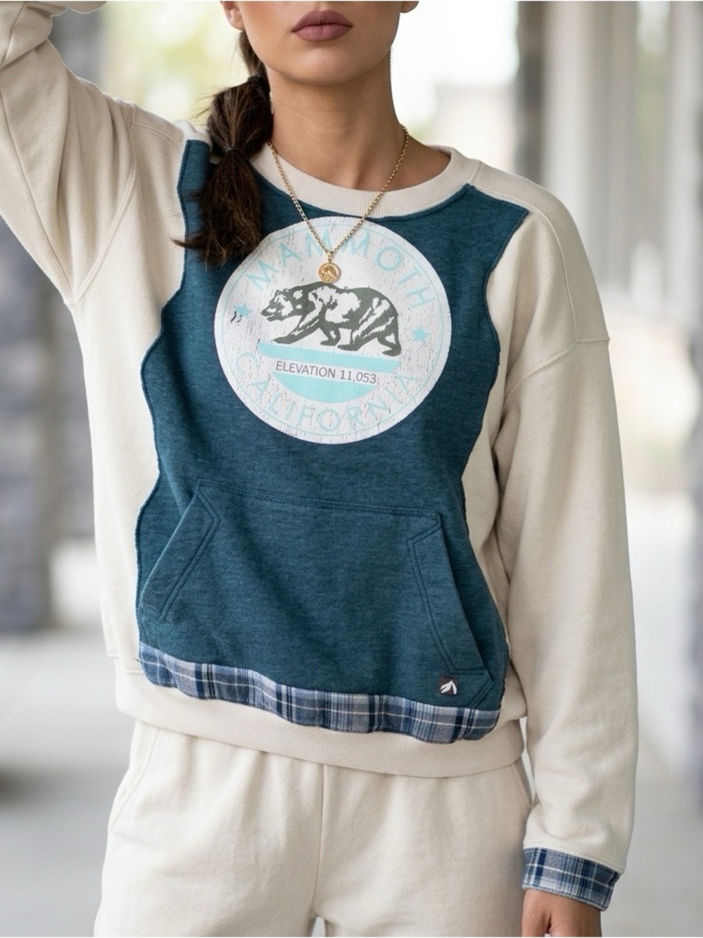 Mammoth California Upcycled Crew Neck Sweatshirt